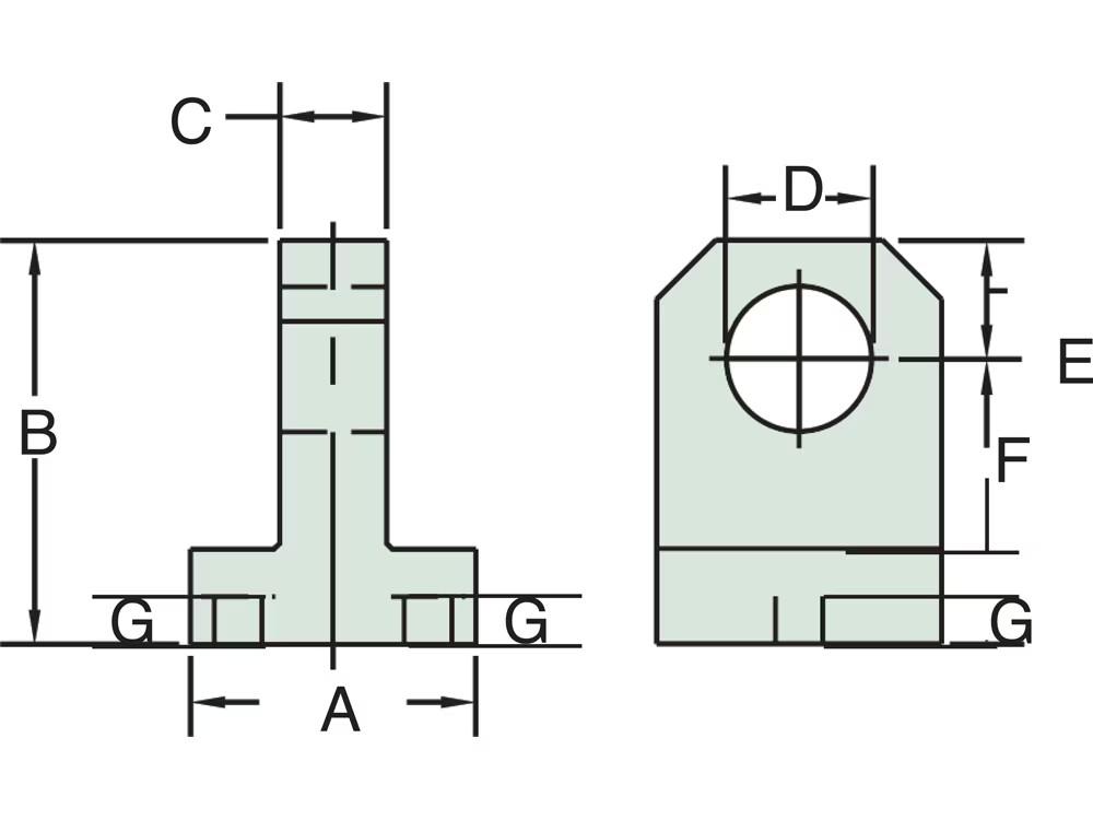 Dimension diagram for BC10