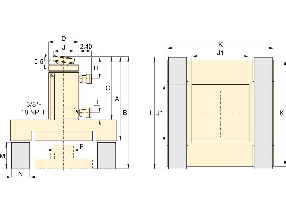 Imperial dimension diagram for BLS1506