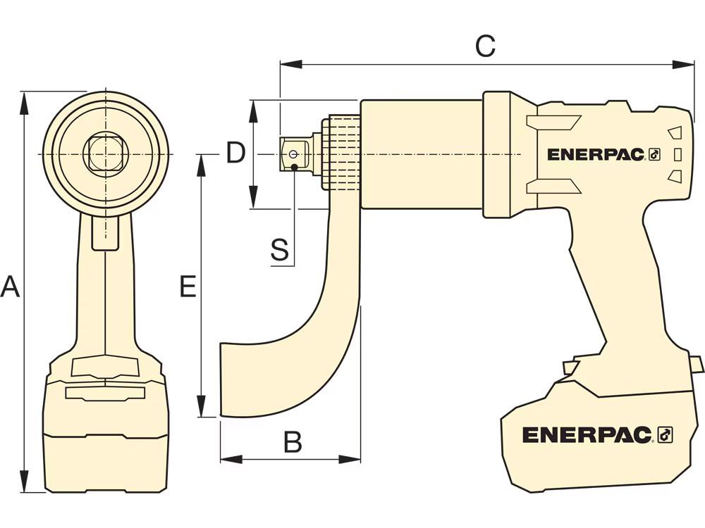 Dimension diagram for BTW6000AUS