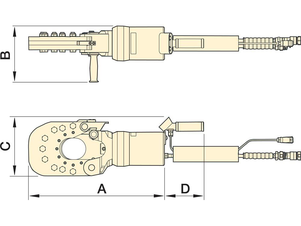 Dimension diagram for EWCH90