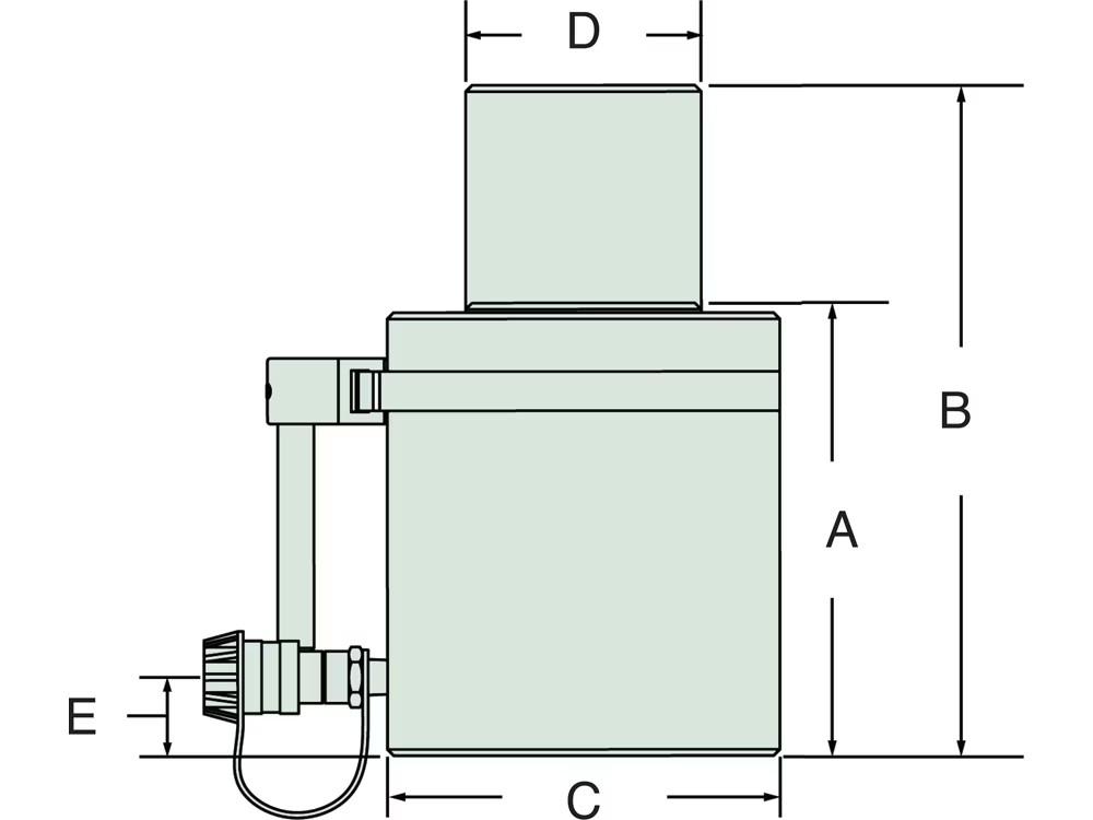 Dimension diagram for RAS1002B