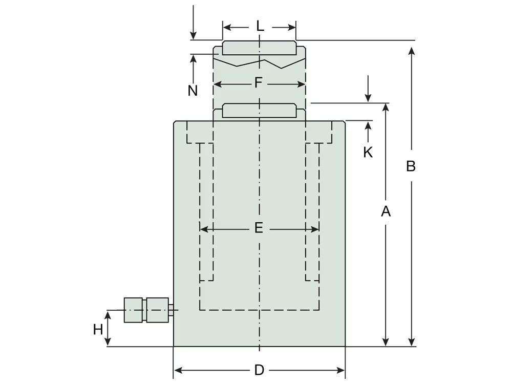 Dimension diagram for RCG15012