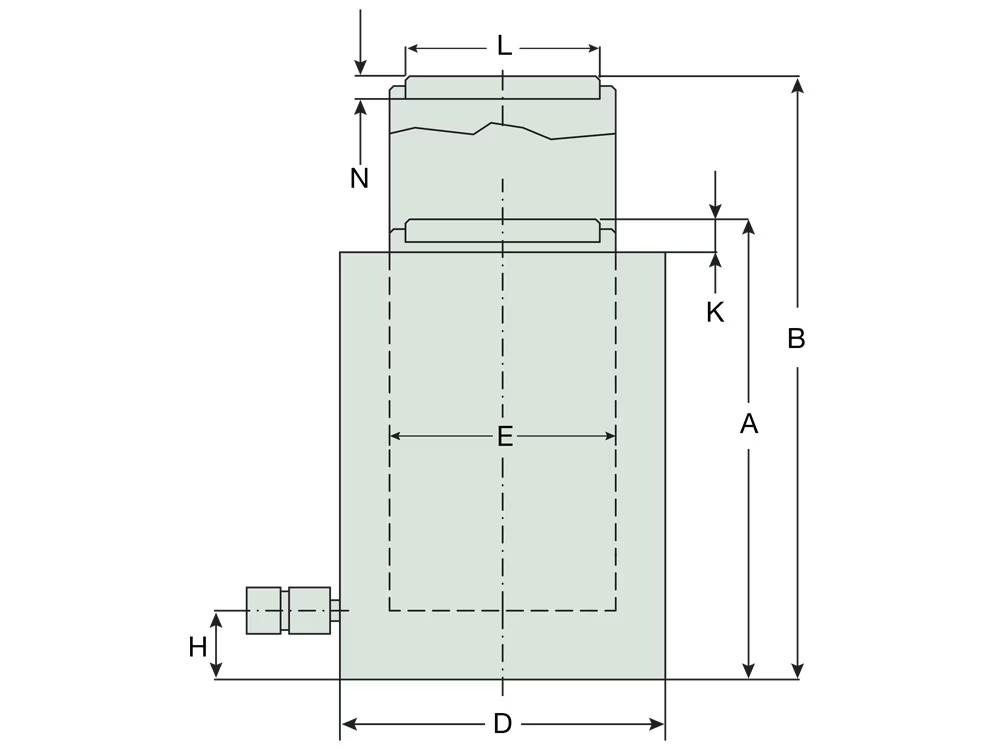 Dimension diagram for RCX3006