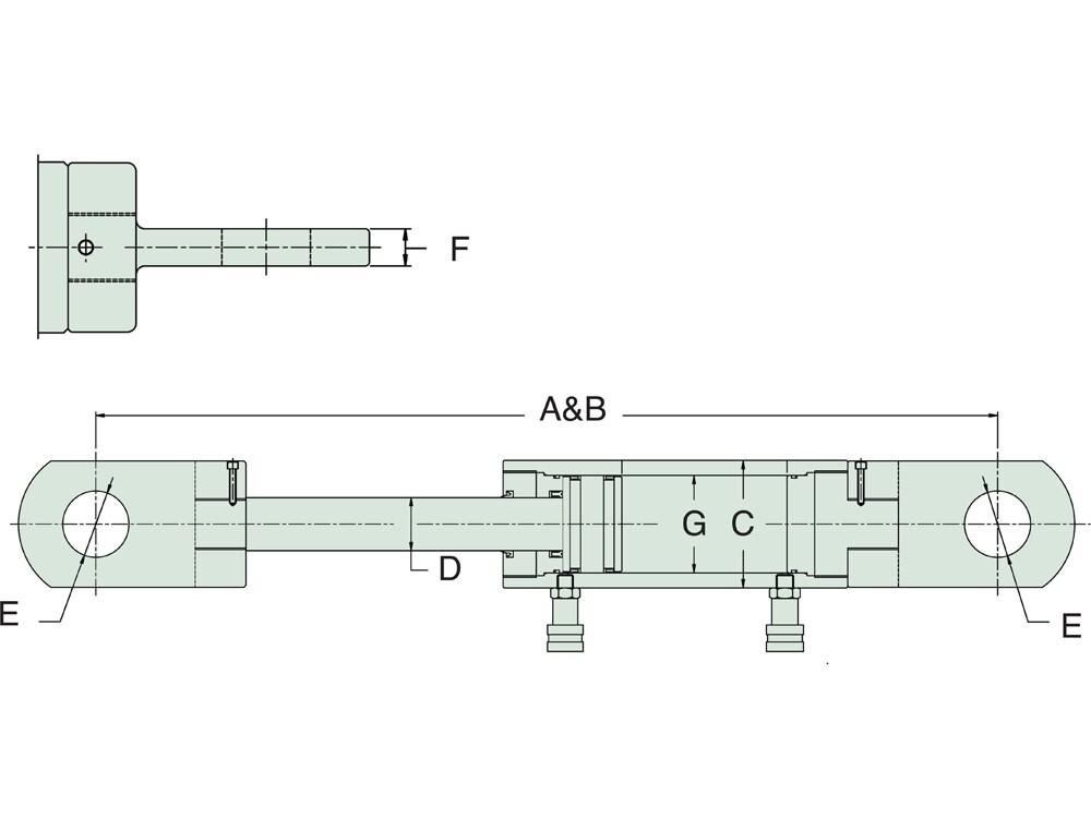 Dimension diagram for RDP506