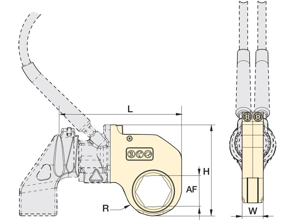 Dimension diagram for RLP28312