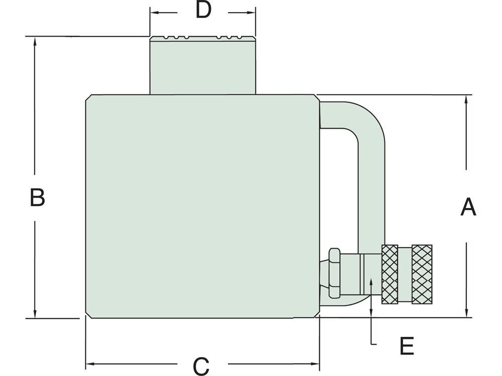 Dimension diagram for RLS502