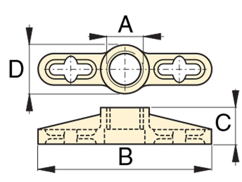Dimension diagram for A132