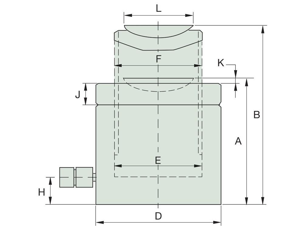 Dimension diagram for RLL5002